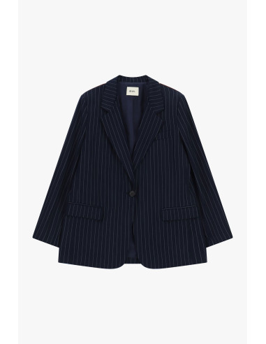 Blazer Gessato Con Fazzoletto Bandana E Frange Dixie