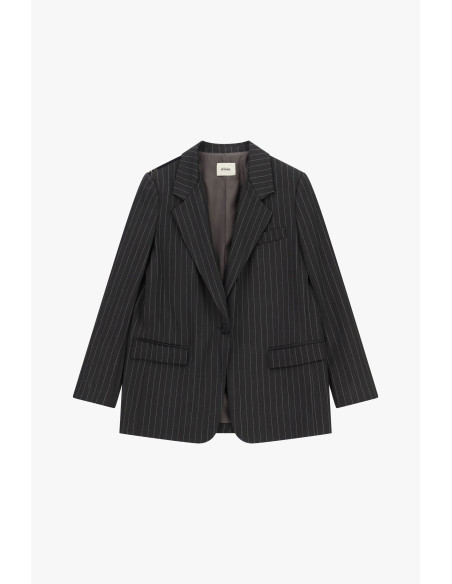 Blazer Gessato Con Fazzoletto Bandana E Frange Dixie