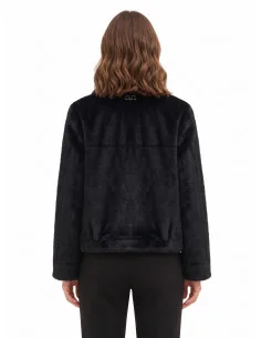 Veste courte en fourrure synthétique douce avec grandes poches « Rinascimento » 2