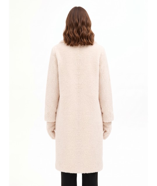 Cappotto Lungo In Pelliccia Sintetica Con Guanti Coordinati Rinascimento
