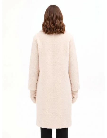 Cappotto Lungo In Pelliccia Sintetica Con Guanti Coordinati Rinascimento