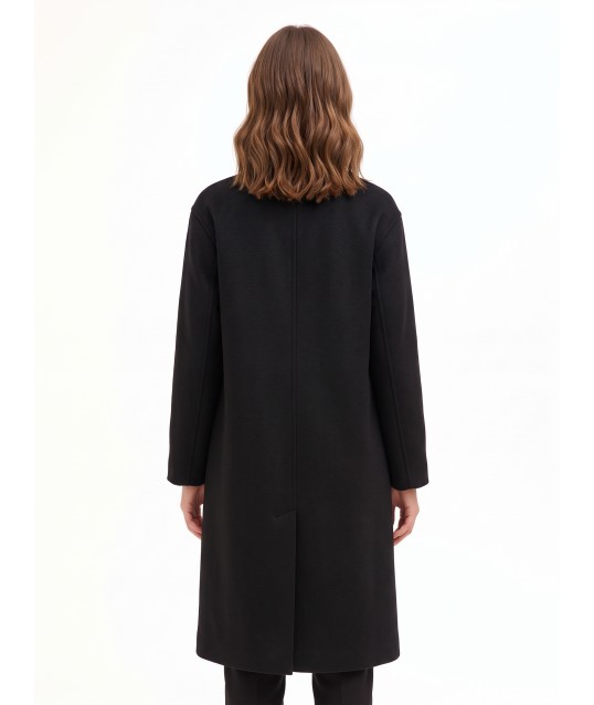 Cappotto Lungo Hand Made In Panno Misto Lana Rinascimento