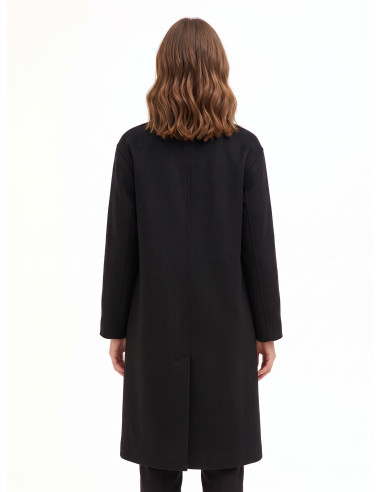 Cappotto Lungo Hand Made In Panno Misto Lana Rinascimento