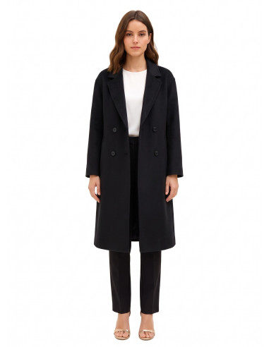 Manteau long fait main en tissu mélangé laine « Rinascimento »