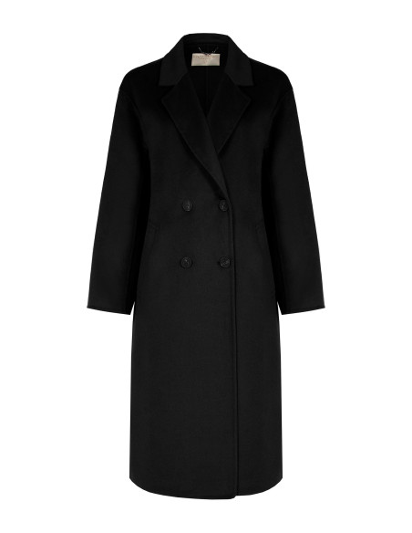 Handmade Long Coat in Rinascimento Wool-Blend Cloth
