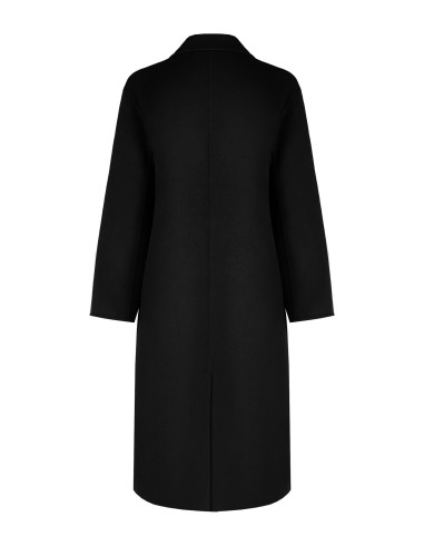 Handmade Long Coat in Rinascimento Wool-Blend Cloth