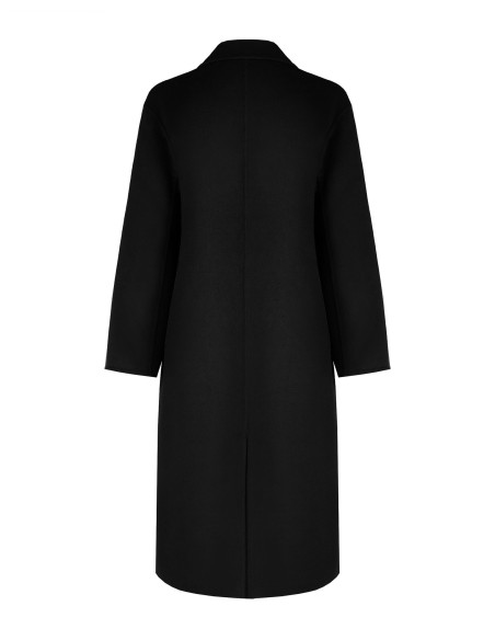 Handmade Long Coat in Rinascimento Wool-Blend Cloth