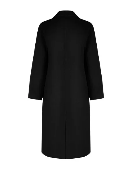 Handmade Long Coat in Rinascimento Wool-Blend Cloth