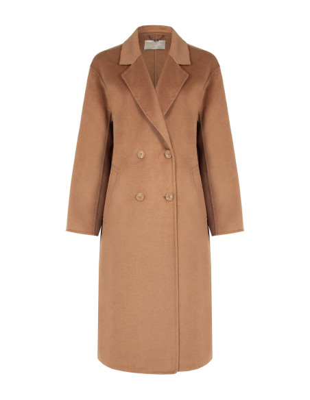 Handmade Long Coat in Rinascimento Wool-Blend Cloth