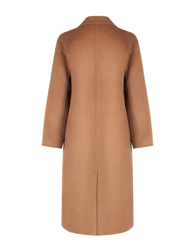 Cappotto Lungo Hand Made In Panno Misto Lana Rinascimento
