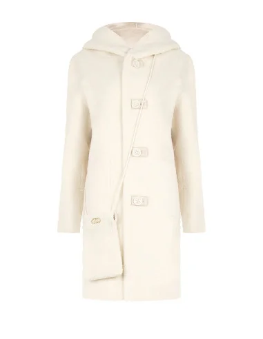 Cappotto Lungo In Simil Montone Con Borsetta Coordinata E Cappuccio Rinascimento