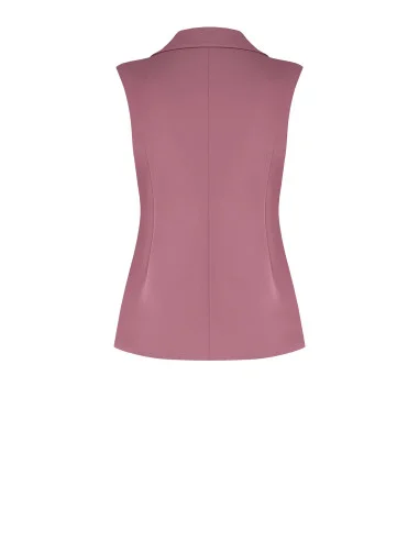 Gilet Curvy Sfiancato In Scuba Crepe Rinascimento Curvy