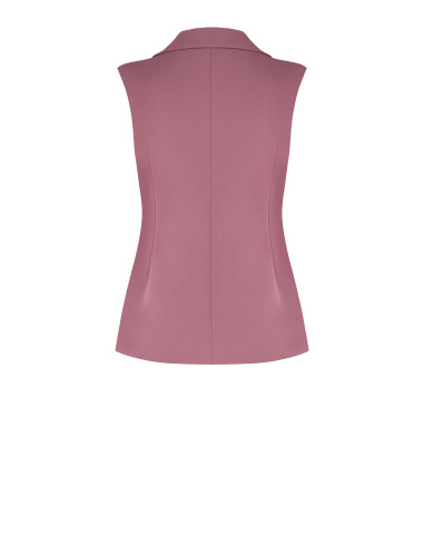 Rinascimento Curvy Fitted Curvy Scuba Crepe Waist-Defining Waistcoat