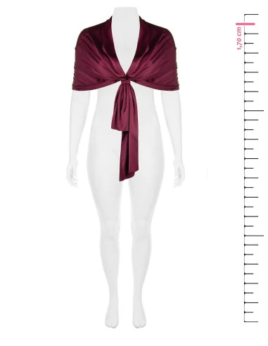 Étole cache-épaules grande taille en satin Rinascimento Curvy