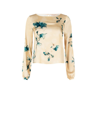 Blouse ample et fluide en satin à fleurs « Rinascimento » - Vestiti...