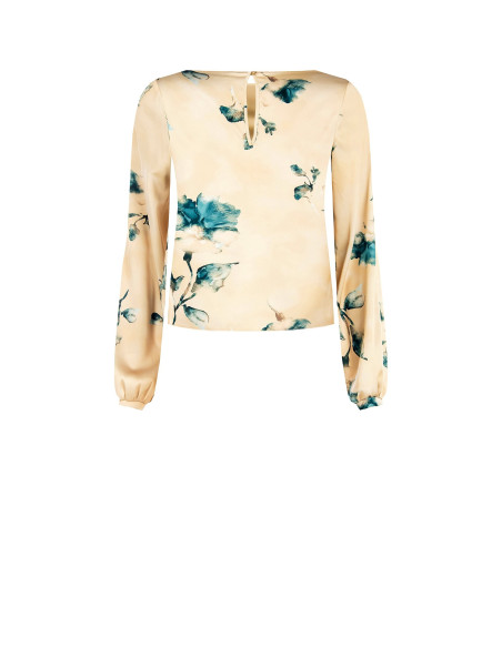 Blouse ample et fluide en satin à fleurs « Rinascimento » - Vestiti...