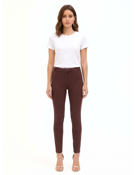 Pantaloni Skinny In Scuba Crepe Rinascimento