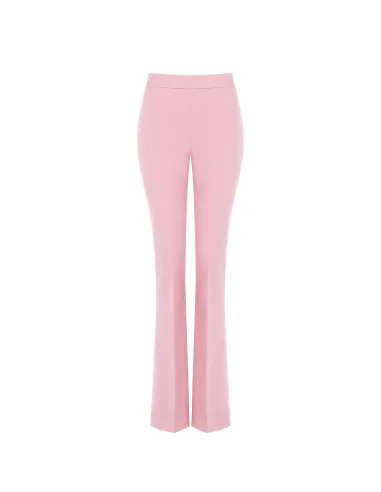 Pantalon évasé en tissu technique avec fermeture éclair latérale Rinascimento