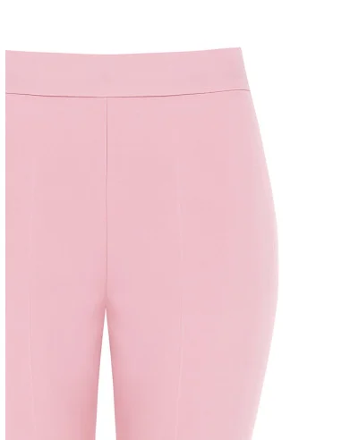 Pantaloni A Zampa In Tessuto Tecnico Con Zip Laterale Rinascimento