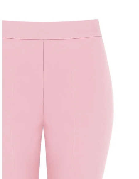 Pantaloni A Zampa In Tessuto Tecnico Con Zip Laterale Rinascimento