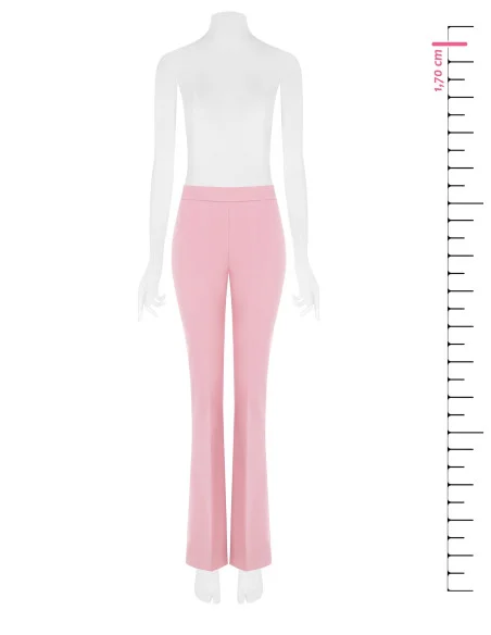 Flared Trousers in Technical Fabric with Side Zip Rinascimento