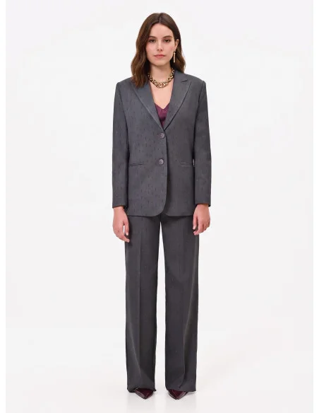 Veste blazer en polyviscose avec strass Rinascimento