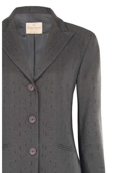 Veste blazer en polyviscose avec strass Rinascimento