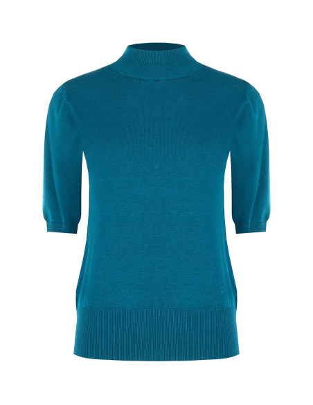 Pull à col roulé avec bande et logo RR brodé « Rinascimento » - Ves...