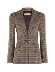 Rinascimento Fitted Checked Polyviscose Blazer Jacket - Vestiti Fir...
