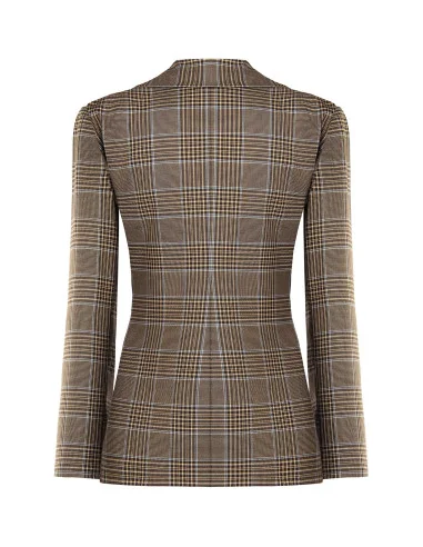 Veste blazer cintrée à carreaux en polyviscose Rinascimento