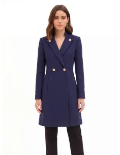 Manteau long sans manches en laine mélangée « Rinascimento »