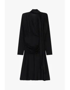 Robe midi plissée avec drapé et ceinture nouée Dixie 2