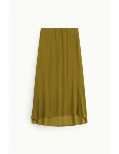 Jupe midi à taille élastiquée et coupe droite Dixie