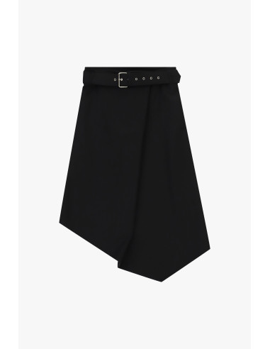 Jupe courte à ceinture et ourlet asymétrique Dixie