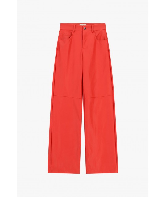 Wide-Leg Palazzo Trousers with Dixie Pockets