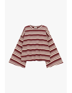 Dixie Striped T-shirt with Wide Sleeves