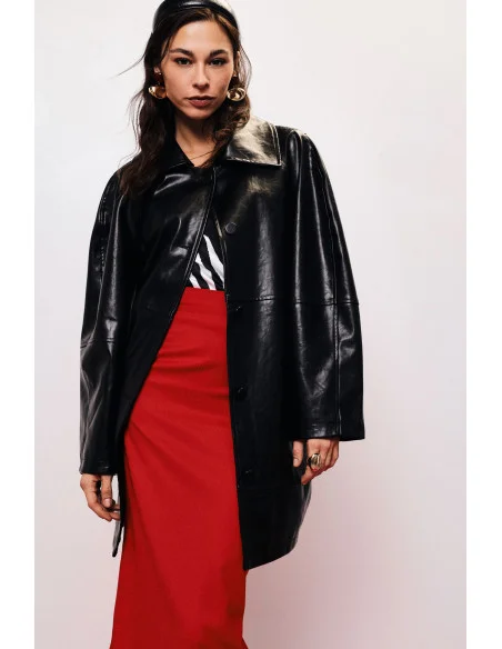 Manteau coupe droite avec poches latérales Dixie