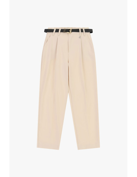 Pantaloni Sartoriali A Vita Alta Con Cintura Dixie