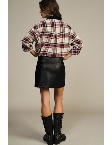 Gonna Corta Linea A Con Cuciture Visibili Dixie