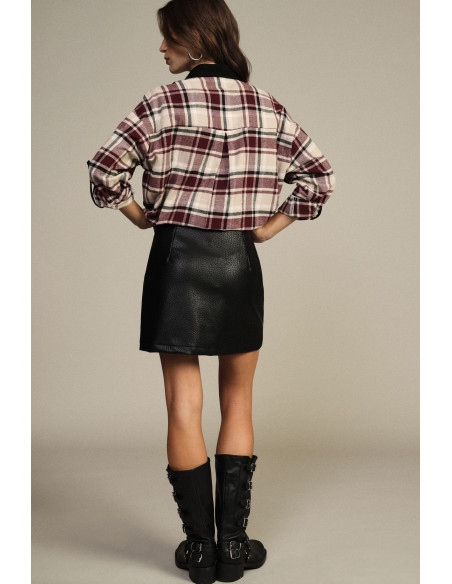Gonna Corta Linea A Con Cuciture Visibili Dixie