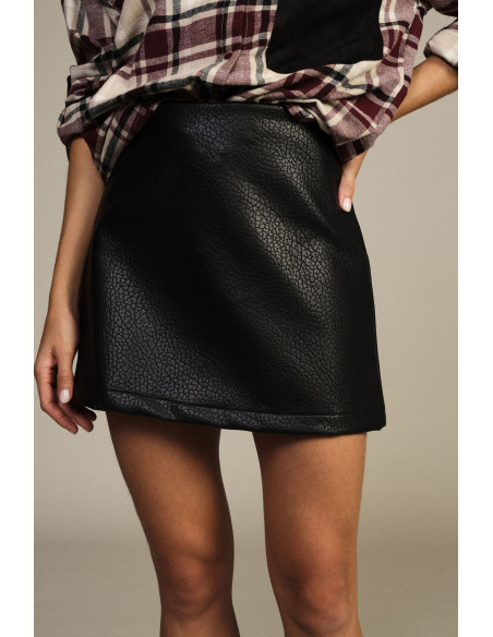 Gonna Corta Linea A Con Cuciture Visibili Dixie