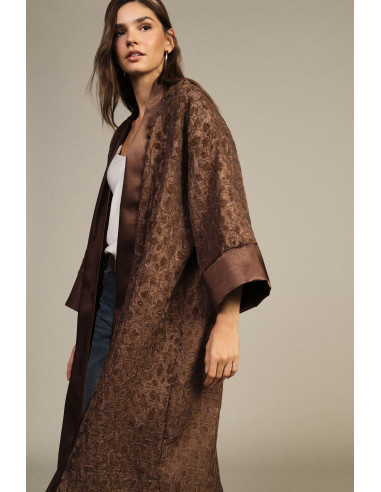 Manteau Duster en jacquard à manches larges Dixie - Vestiti Firmati...