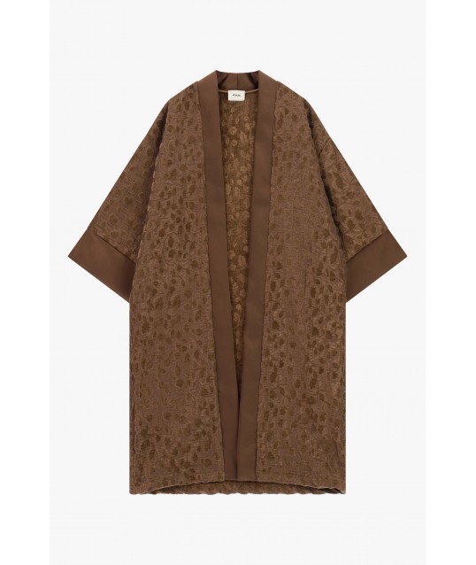 Cappotto Duster Jacquard Con Maniche Ampie Dixie