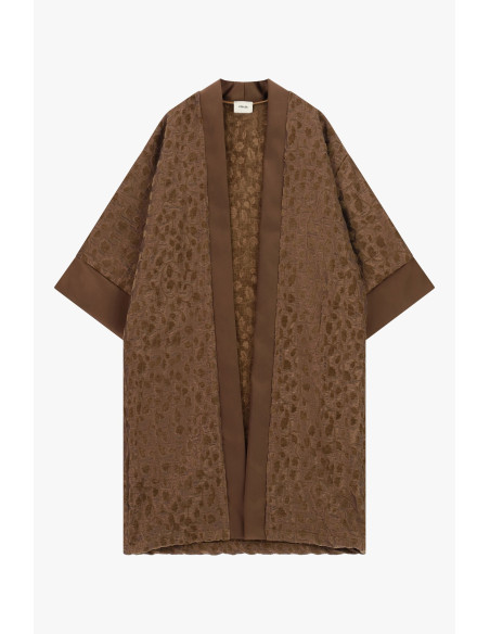 Manteau Duster en jacquard à manches larges Dixie - Vestiti Firmati...