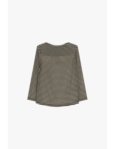 T-shirt rayé à manches longues, coupe classique, Dixie - Vestiti Fi...
