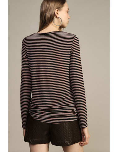 Regular-Fit Long-Sleeve Striped T-Shirt Dixie