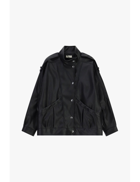 Veste de style motard à boutons-pression Dixie - Vestiti Firmati Li...