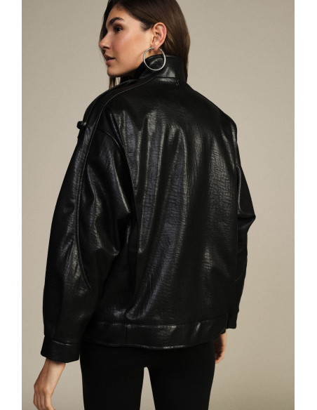 Veste de style motard à boutons-pression Dixie - Vestiti Firmati Li...