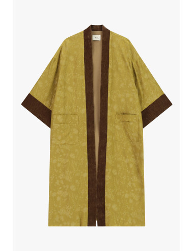 Cappotto Duster Con Maniche Ampie E Profili A Contrasto Dixie