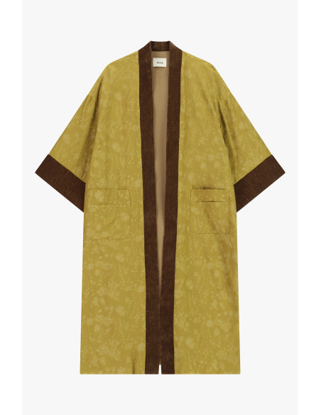 Cappotto Duster Con Maniche Ampie E Profili A Contrasto Dixie